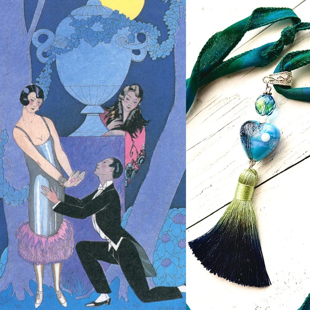 ブルーベルムーンライトネックレス