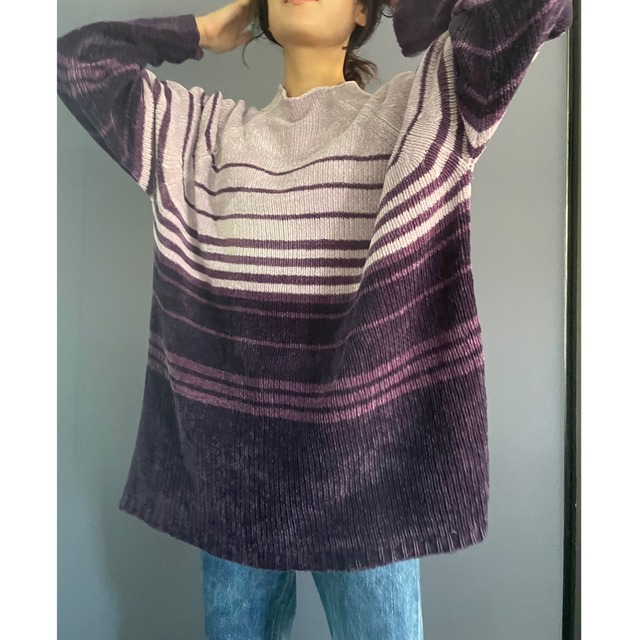 Purple onetone knit