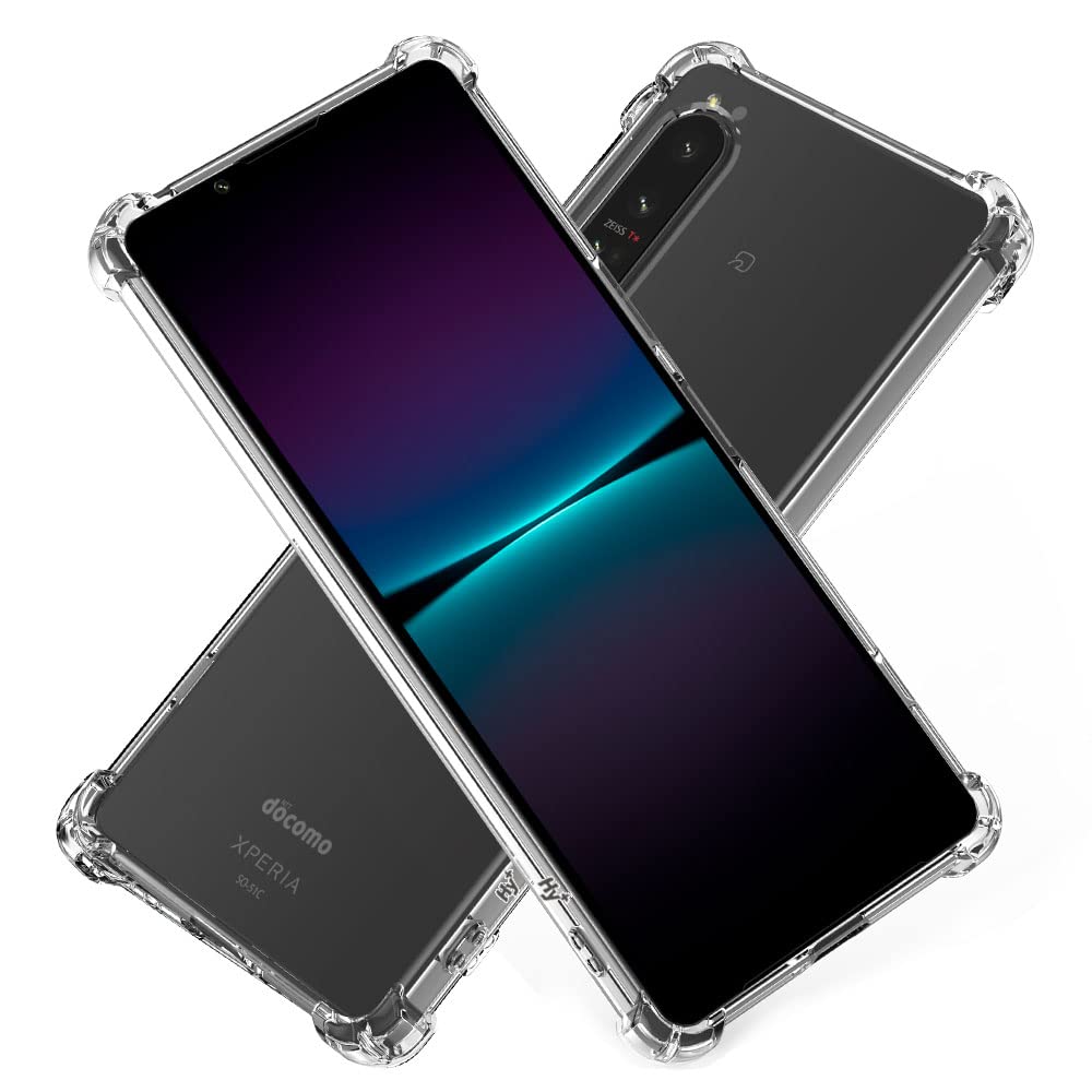 Hy+ Xperia1 IV 耐衝撃 ケース SO-51C SOG06 A201SO XQ-CT44 カバー ストラップホール 米軍MIL規格 クリア 衝撃吸収ポケット内蔵 TPU ケース