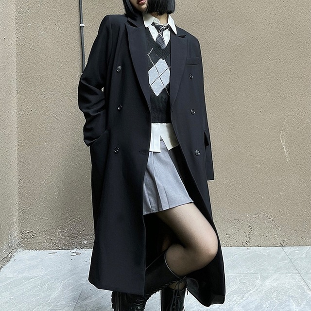 天使と悪魔 コート Jk アウター ロング丈 キルティング 裏地 学園風 ビッグシルエット ストリート系 病み可愛い ゴスロリ 原宿 10代 代 天使と悪魔 サブカル系ファッション Seasonz 天使と悪魔 コート Jk アウター ロング丈 キルティング 裏地 学園風 ビッグシルエット ストリート系 病み可愛い ゴスロリ 原宿 10代 代 天使と悪魔 サブカル系ファッション Seasonz