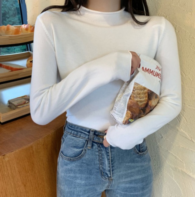 トップス デート カットソー ニットソー セーター 袖あり 長袖 タートルネック スリム タイト 細身 かわいい 大人可愛い きれいめ シンプル カジュアル 大人 上品 おしゃれ お洒落 主役級 存在感 無地 春 秋 冬 10代 20代 レディース 女性用 OL 学生 デート お出かけ 公園デビュー 女子会 お泊まり 休日 旅行 着回し 普段使い ファッション コーデ 楽ちん トレンド 流行 インスタ映え フリーサイズ 白 ホワイト 黒 ブラック 青 ブルー 茶色 ブラウン イエロー