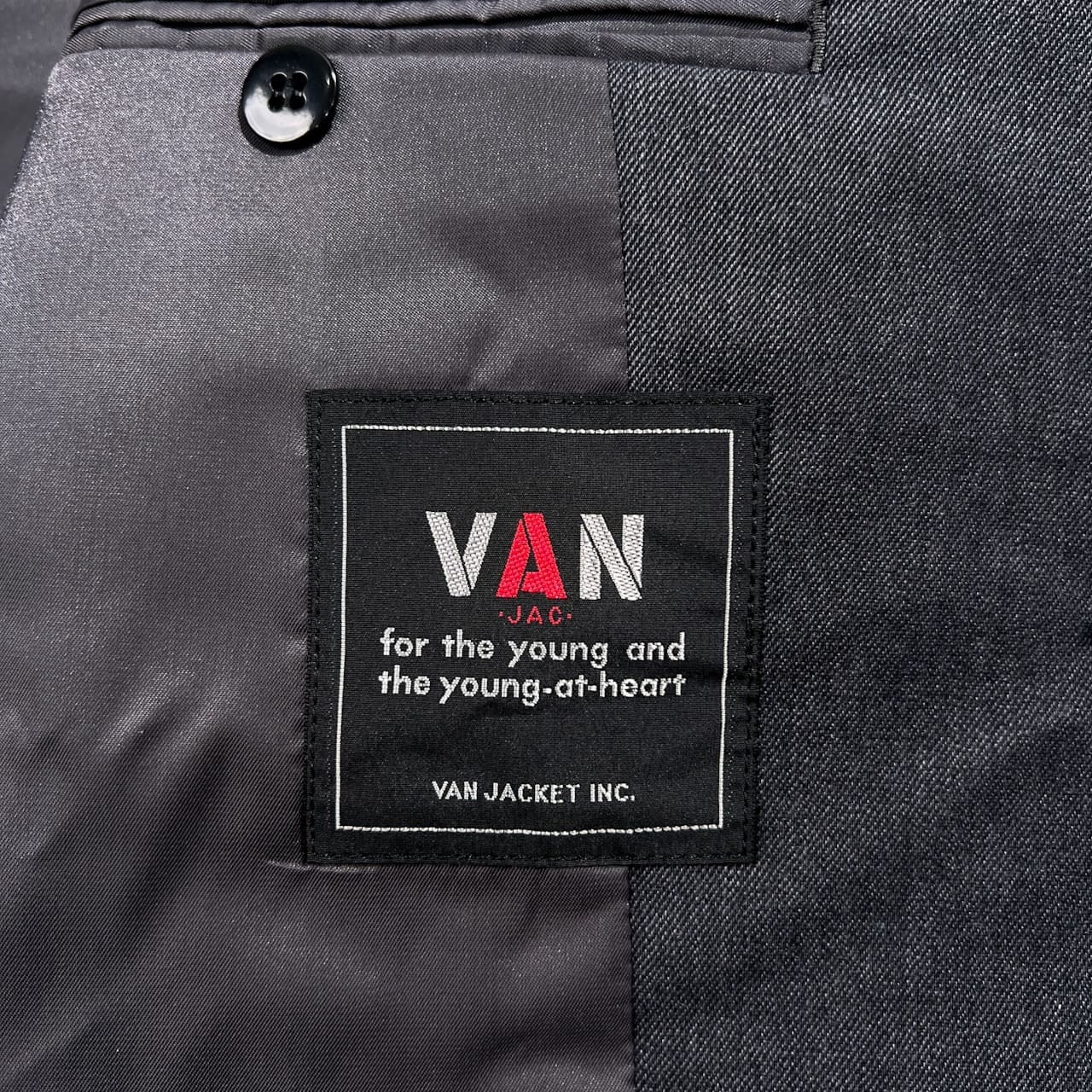 タグ付き 未使用品 当時物 VAN JAC ヴァンヂャケット 3B セットアップ スーツ サイズ L /グレー/メンズ/ビンテージ