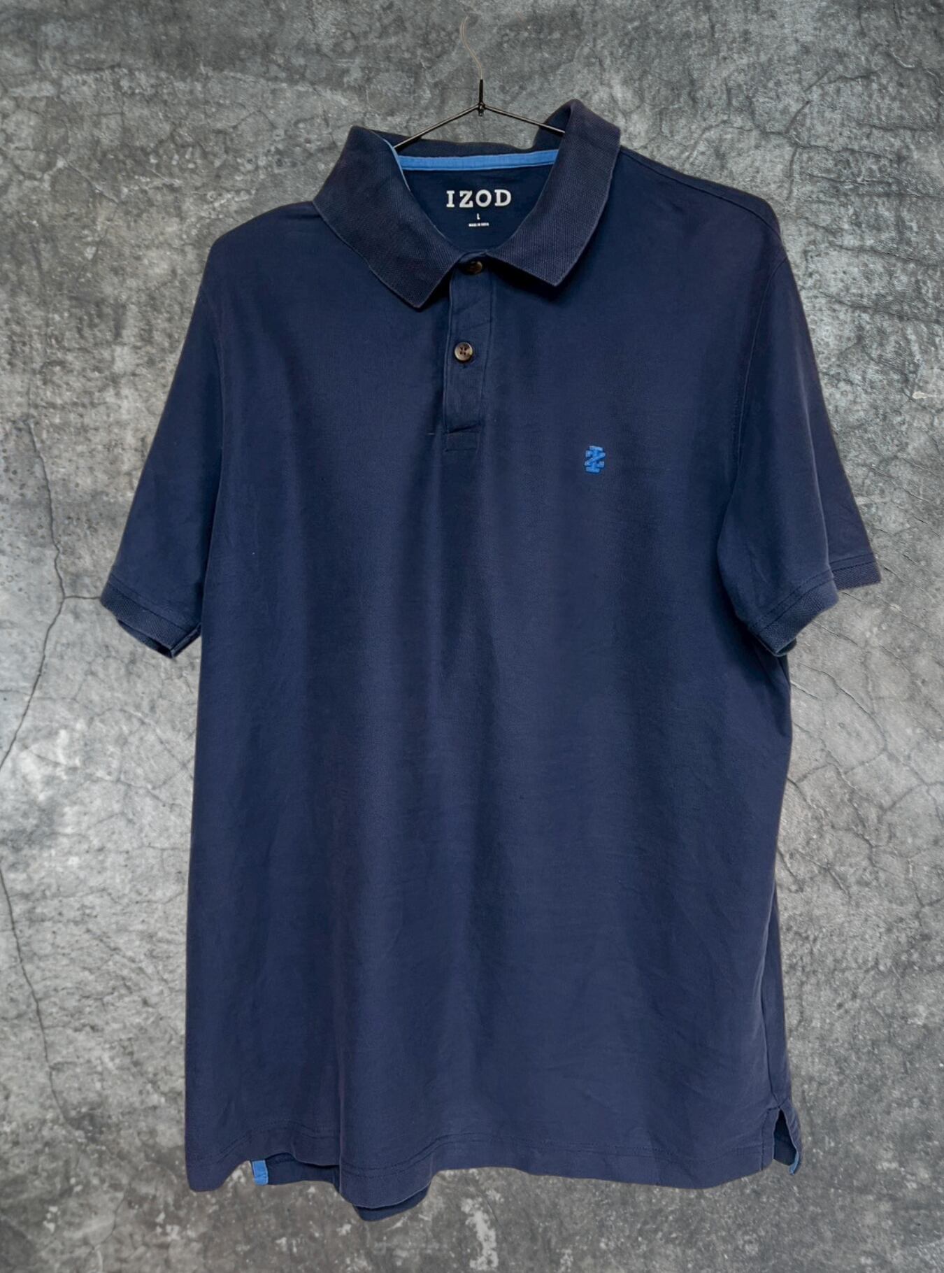 刺繍半袖ポロシャツ size:L