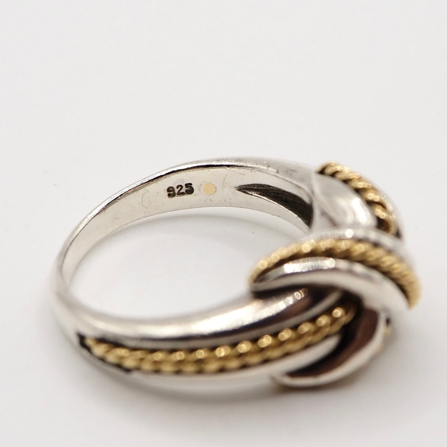 Tiffany&Co. 約11号 シグネチャーコンビリング K18 シルバー925