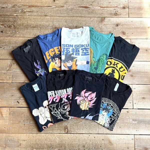 1点物◇ドラゴンボール超キャラ孫悟空プリントTシャツ古着メンズML