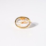 【9号-B】オーラクォーツ リング