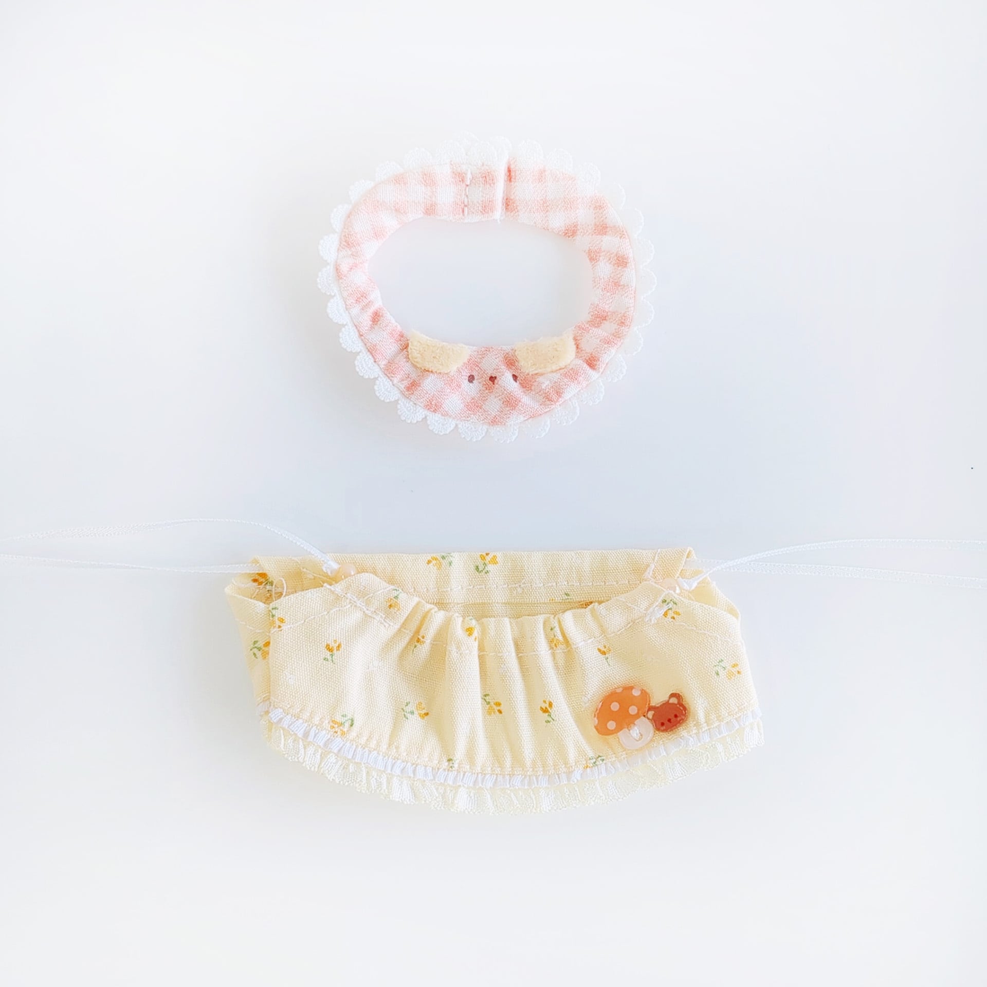 6K-1268【10cm】ビーズリボンのワンピース＆スタイセット | Little