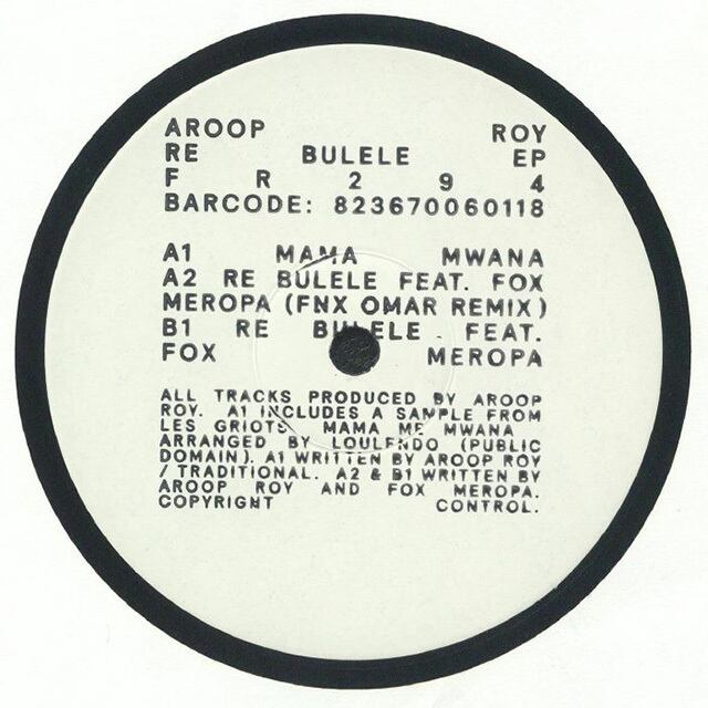 〈残り1点〉【12"】Aroop Roy - Re Bulele EP (Incl. Fnx Omar Remix)