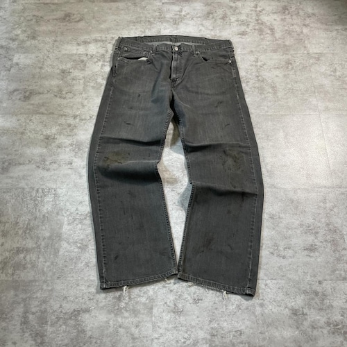 【W38 L32】levi's 先染ブラック リーバイス 569