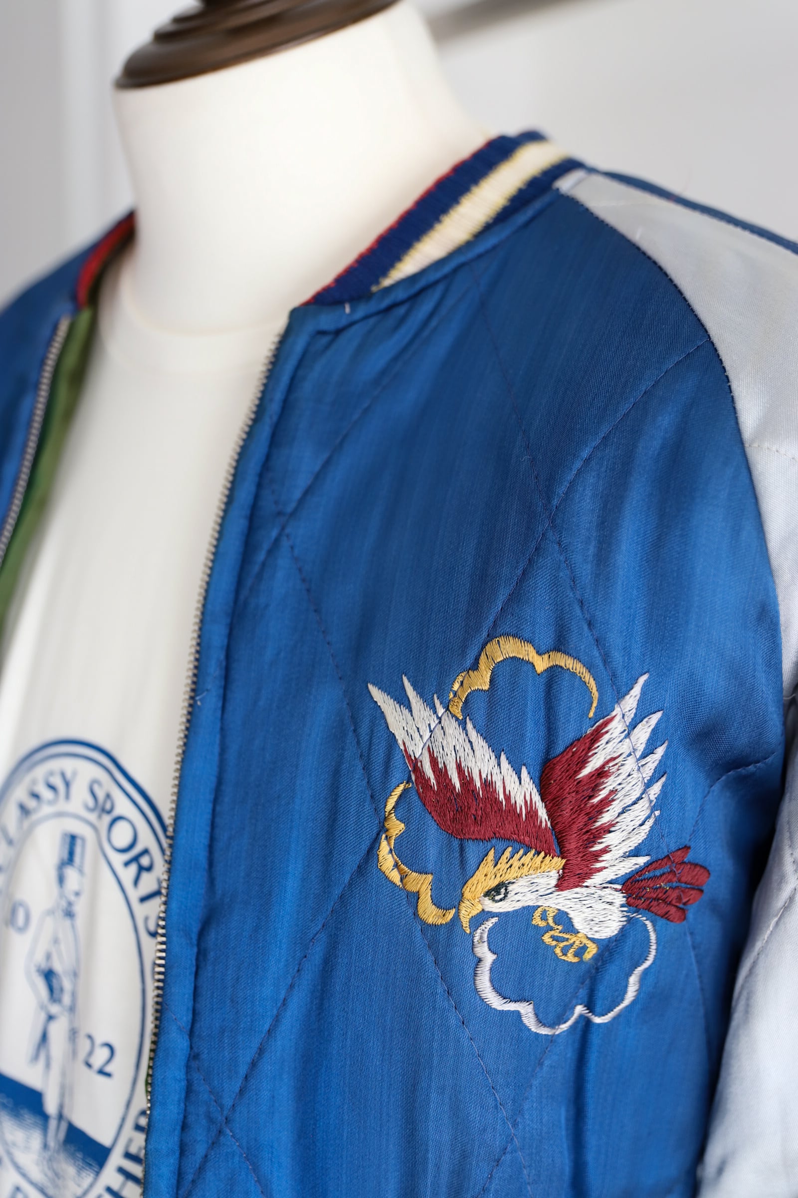 美品】50s special souvenir jacket vintage U.S. military satin