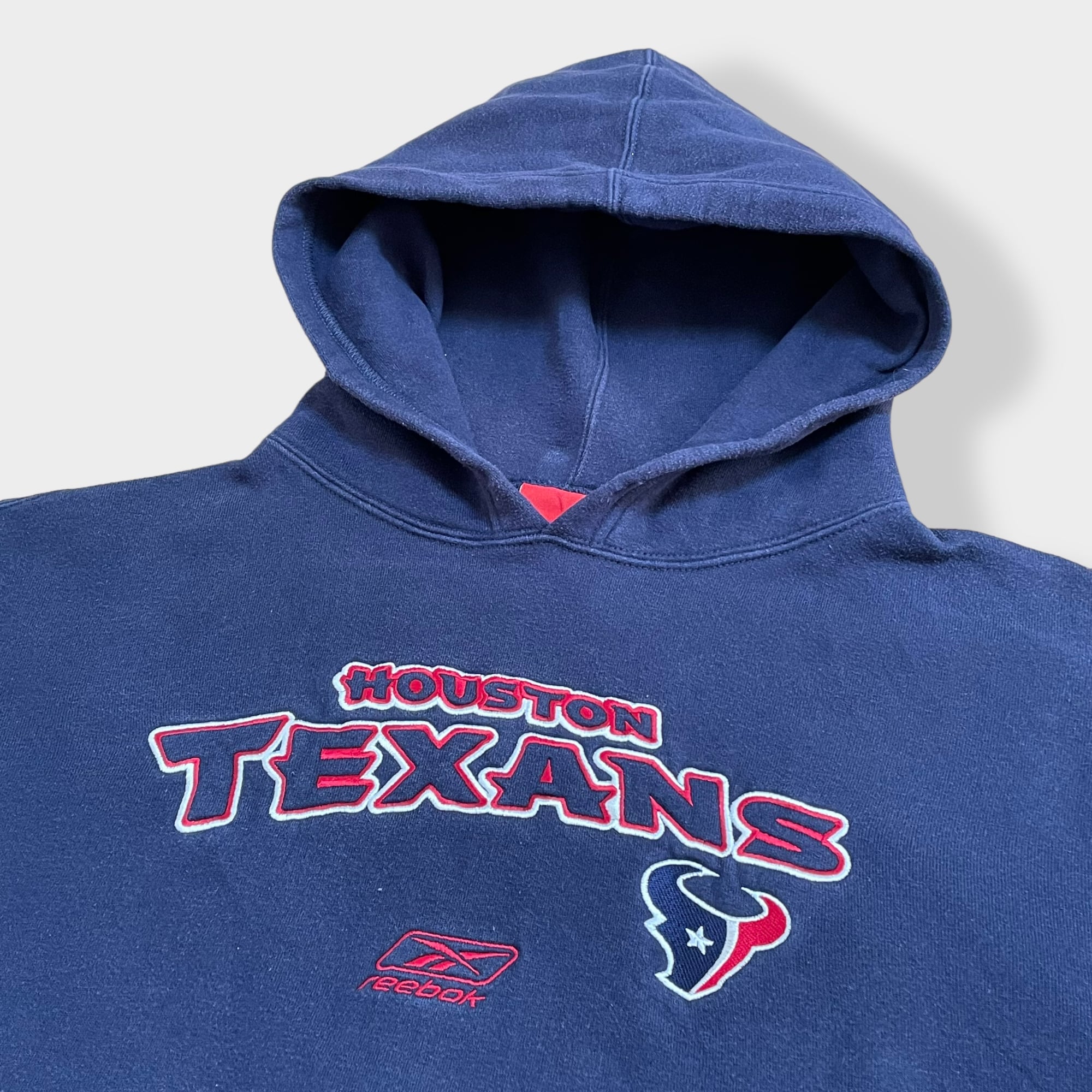 Reebok】NFL XL ビッグシルエット パーカー 刺繍ロゴ HOUSTON TEXANS