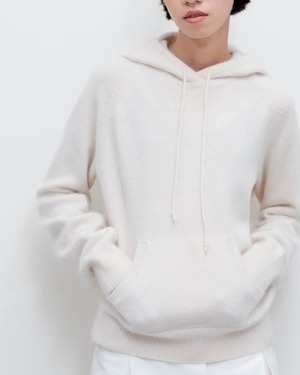 1990s wool × angora knit hoodie