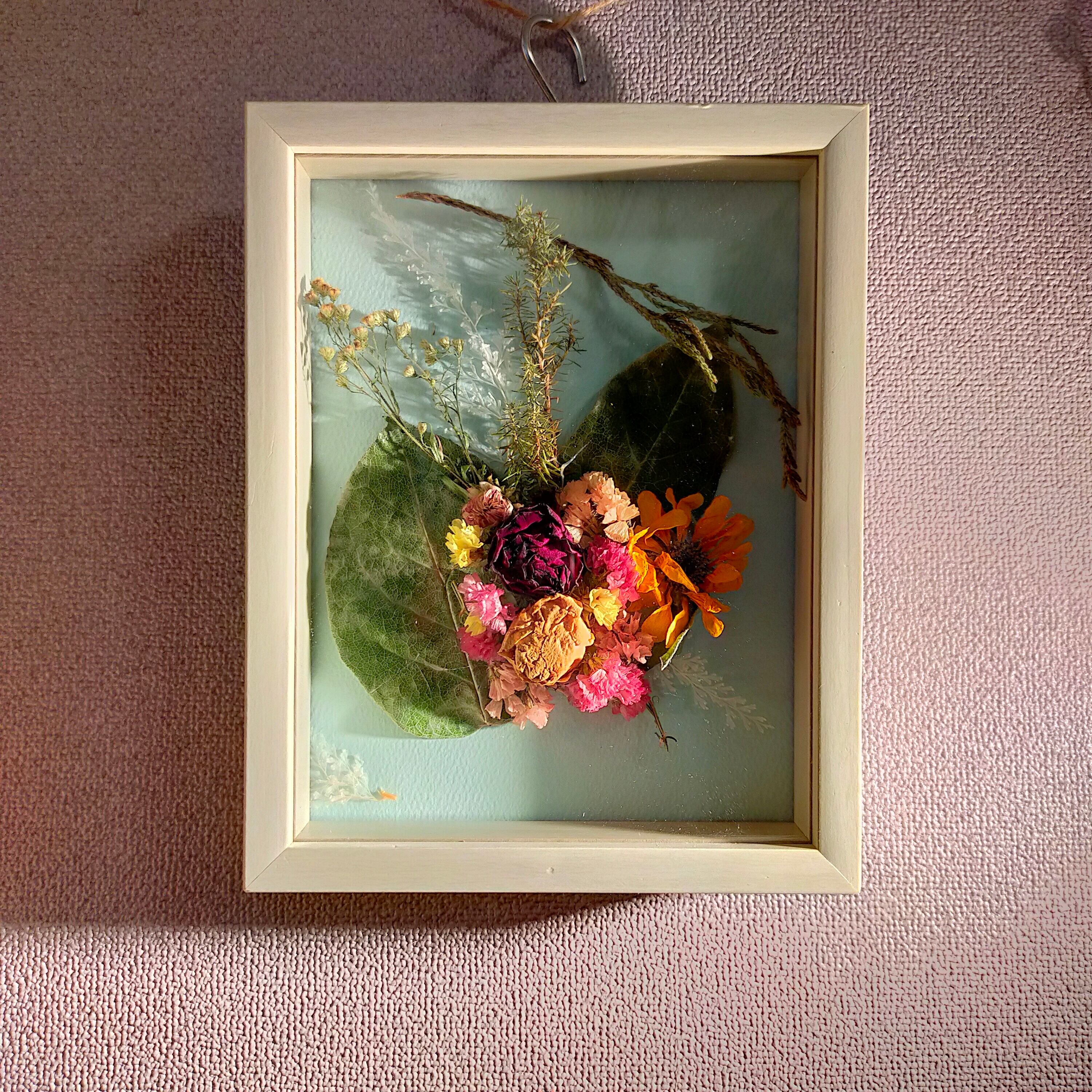 ブーケアートフレームSS【Dried flowers Bouquet art frame SS】