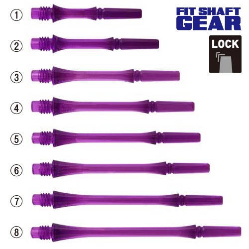 FIT GEAR Slim [LOCK] Clear Purple