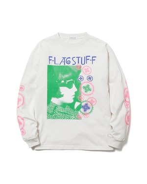 FLAGSTUFF: "Hindley"LS Tee 24SS-FS-37 C/# WHITE SIZE XL