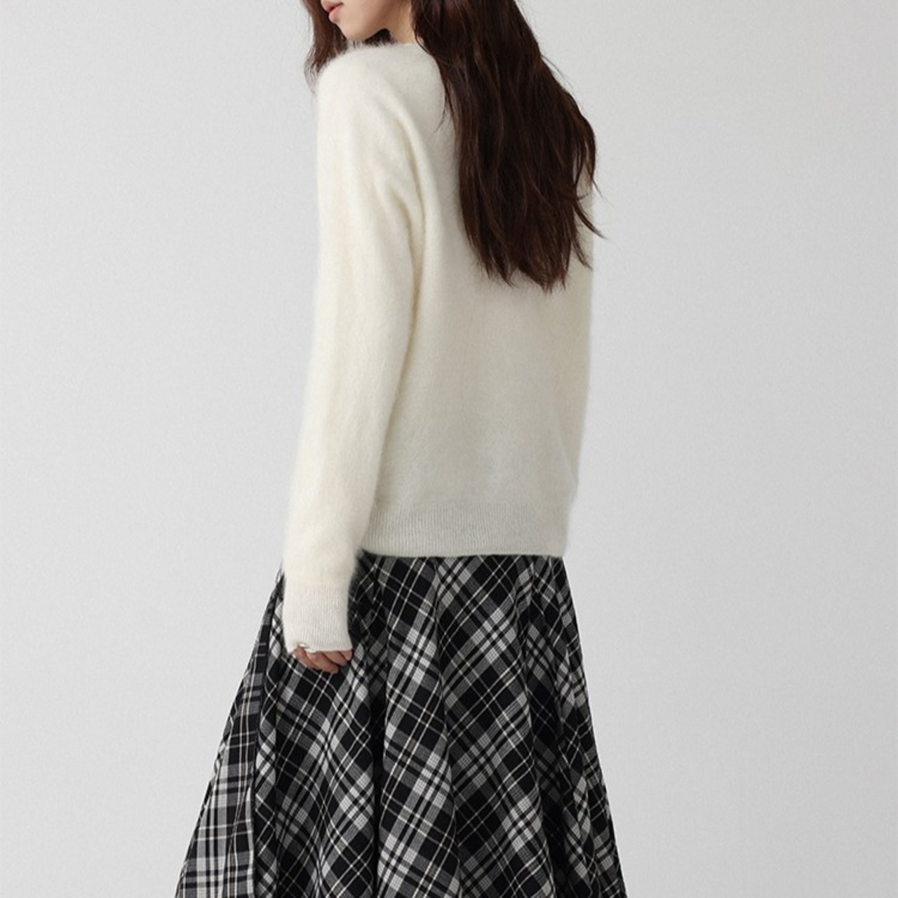 ベーシック クルーネックニット H0058