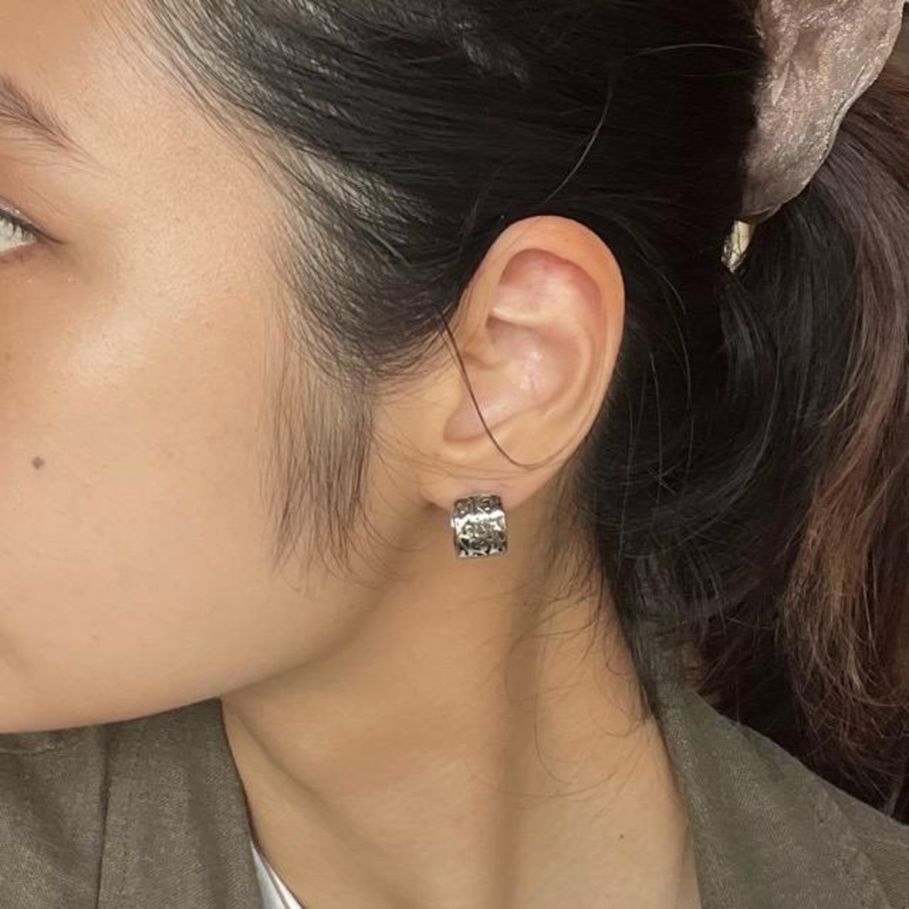 TOPANGA Jewelry 　Arabesque Hoop Earrings　アラベスクフープピアス　ピアス　ギフト　プレゼント　ジュエリー　イヤリング　建物