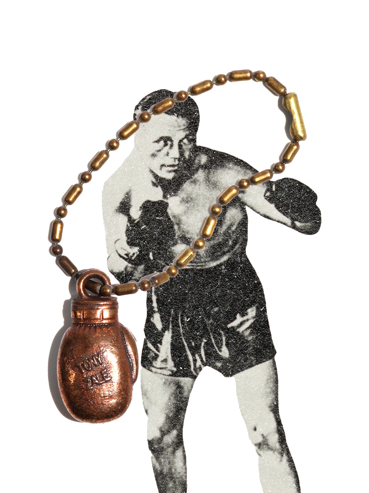 TONY ZALE 50's Boxing Glove Charm