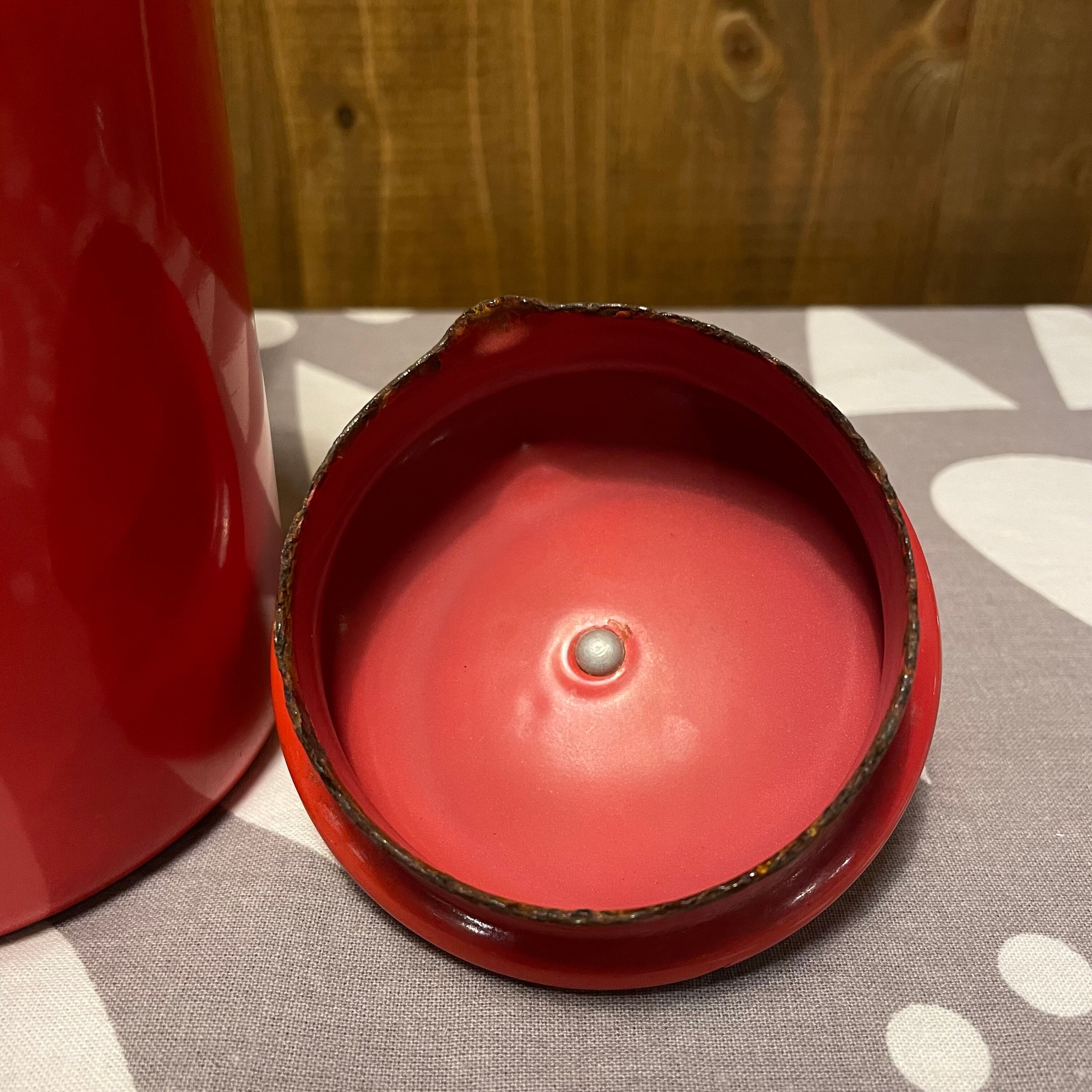 スウェーデン KOCKUMS コクムス ホーロー ケトル ヴィンテージ 赤 red