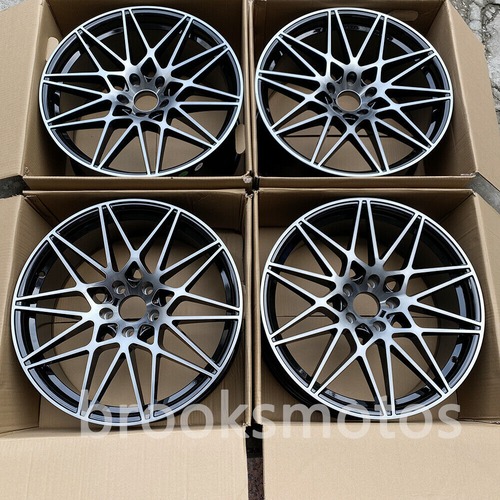 BMW 3 4 シリーズF 30 32 36 5x120 20インチ ブラックペイントスタイルホイール BRN-1246