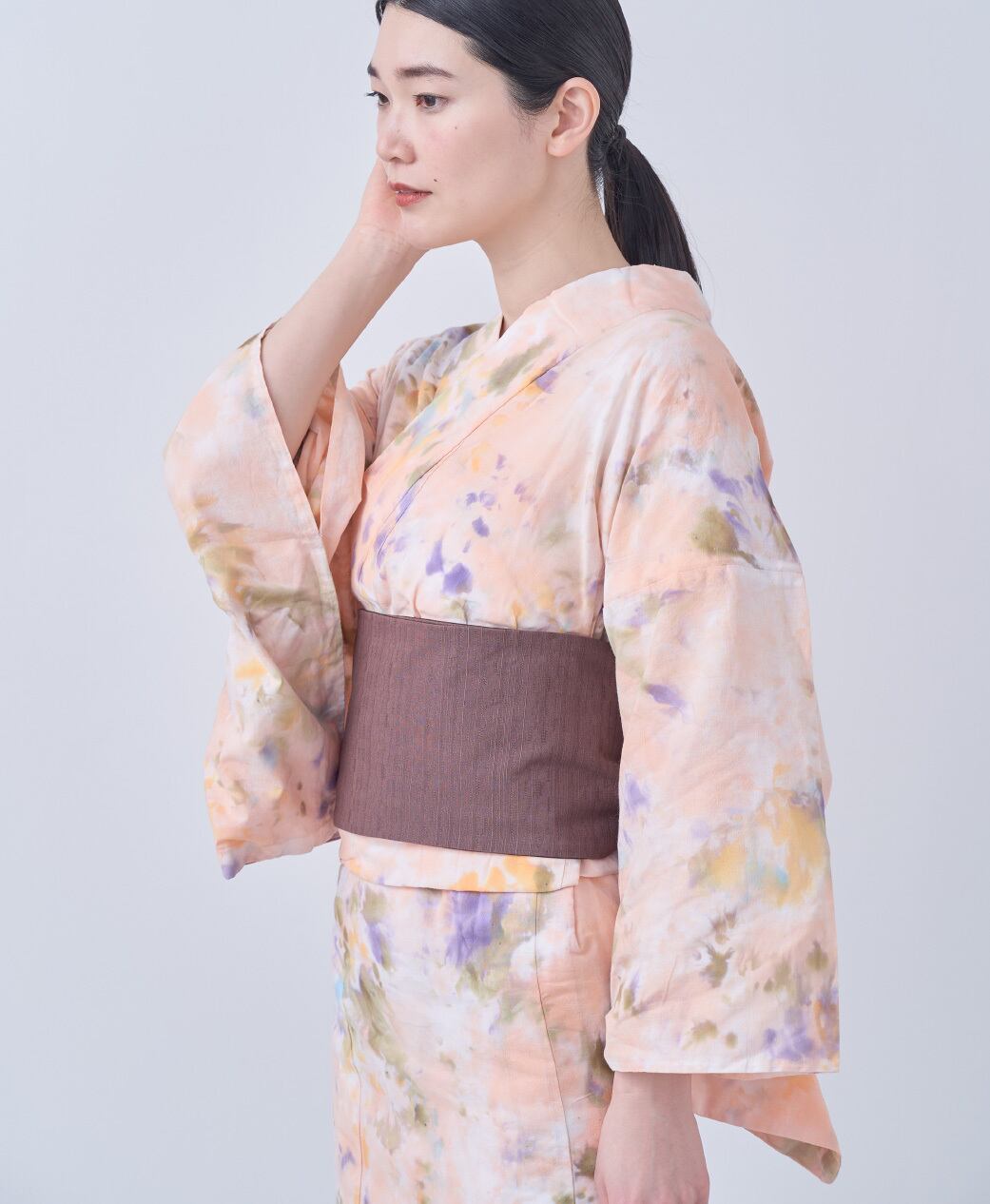 5月1日発売】リバーシブル半幅帯 ［BLACK / BROWN］ | KIRISEN 桐染