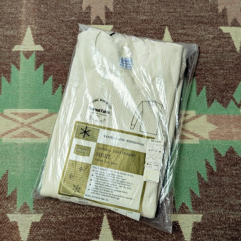 トップス 60s Sears vintage Thermal Shirt 60s～ Sears Thermal Undershirt (M) DEAD-STOCK | Wonder Wear