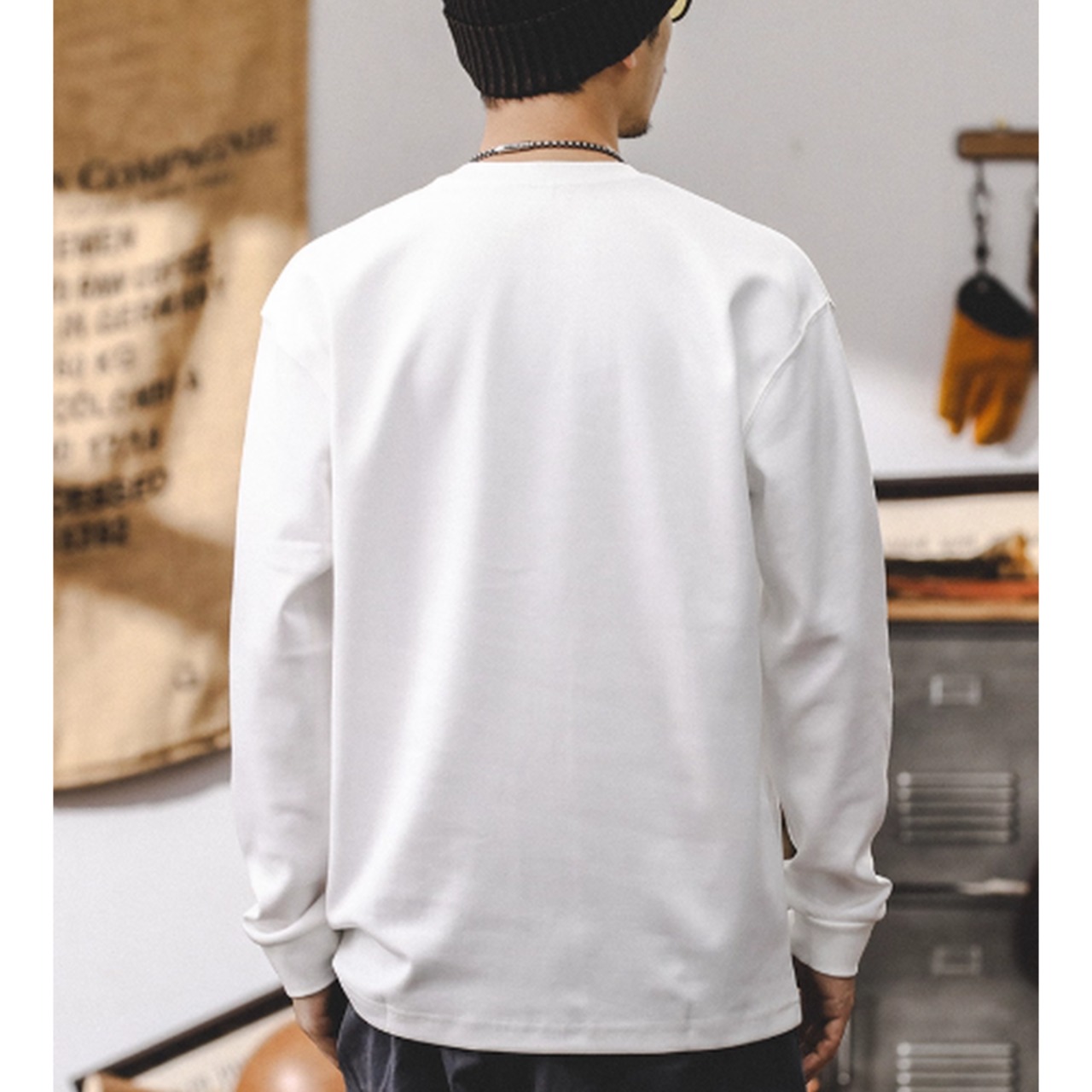 ダブルポケットクルーネックTシャツ 10189