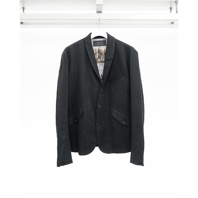[ Professor.E ](プロフェッサーイー) 26FW-PE-JKT-12 Distressed Knitted Blazer