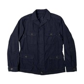 TAKEO KIKUCHI タケオキクチ ミリタリー ライトジャケット エルボーパッチ サイズ 4 /ネイビー/メンズ/ワールド