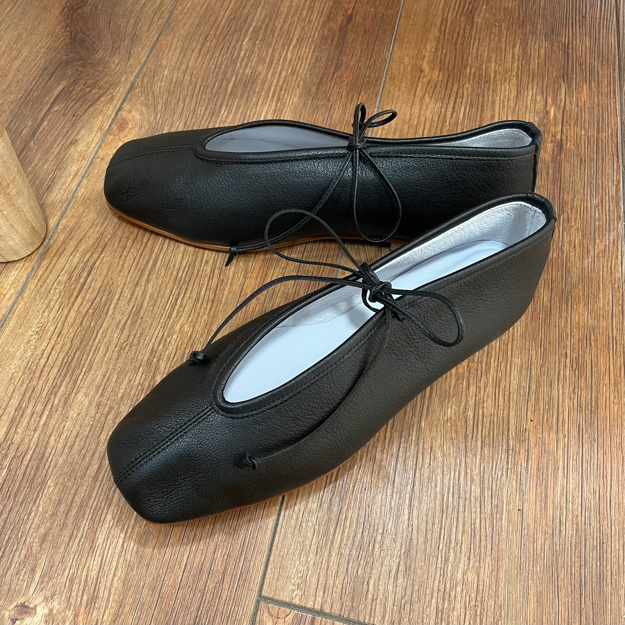 SUI LACE UP BALLET【BLK-BLK】
