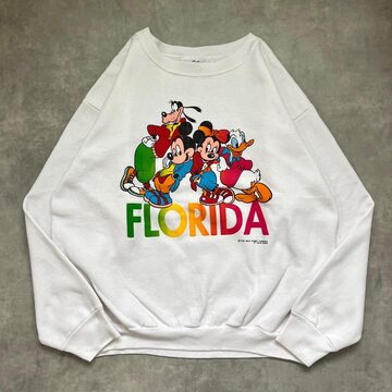ディズニー タルテックス スウェット 古着 90s USA製 L 白 17737 | PAY ID