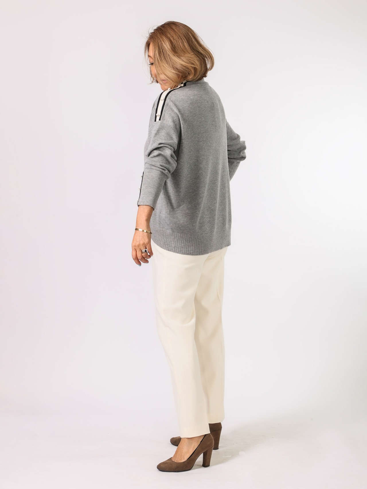 BRAHMIN(ラインテープ使いセーター)