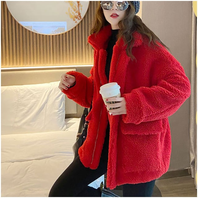 予約販売】ボアブルゾン コート レディース 秋 冬 ショートコート 長袖