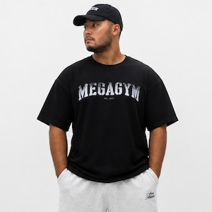 HYPER STRETCH TEE MEGA GYM BLACK