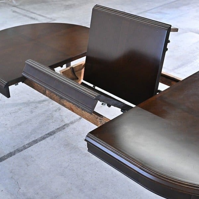 マルニ 40万「ベルサイユ」拡張テーブル エクステンション ダイニング 伸長 机 クラシック エレガント 英国風 エレガント maruni【中古家具/中古インテリア/USED家具ユーズド家具/リサイクル】