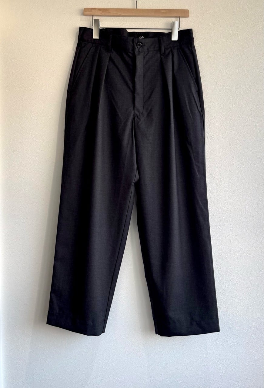 極太 90s HAGGER レーヨンスラックス　黒　USA 3タック 38×30 90's HAGGAR BLACK LABEL/ハガーブラックレーベル タック入り