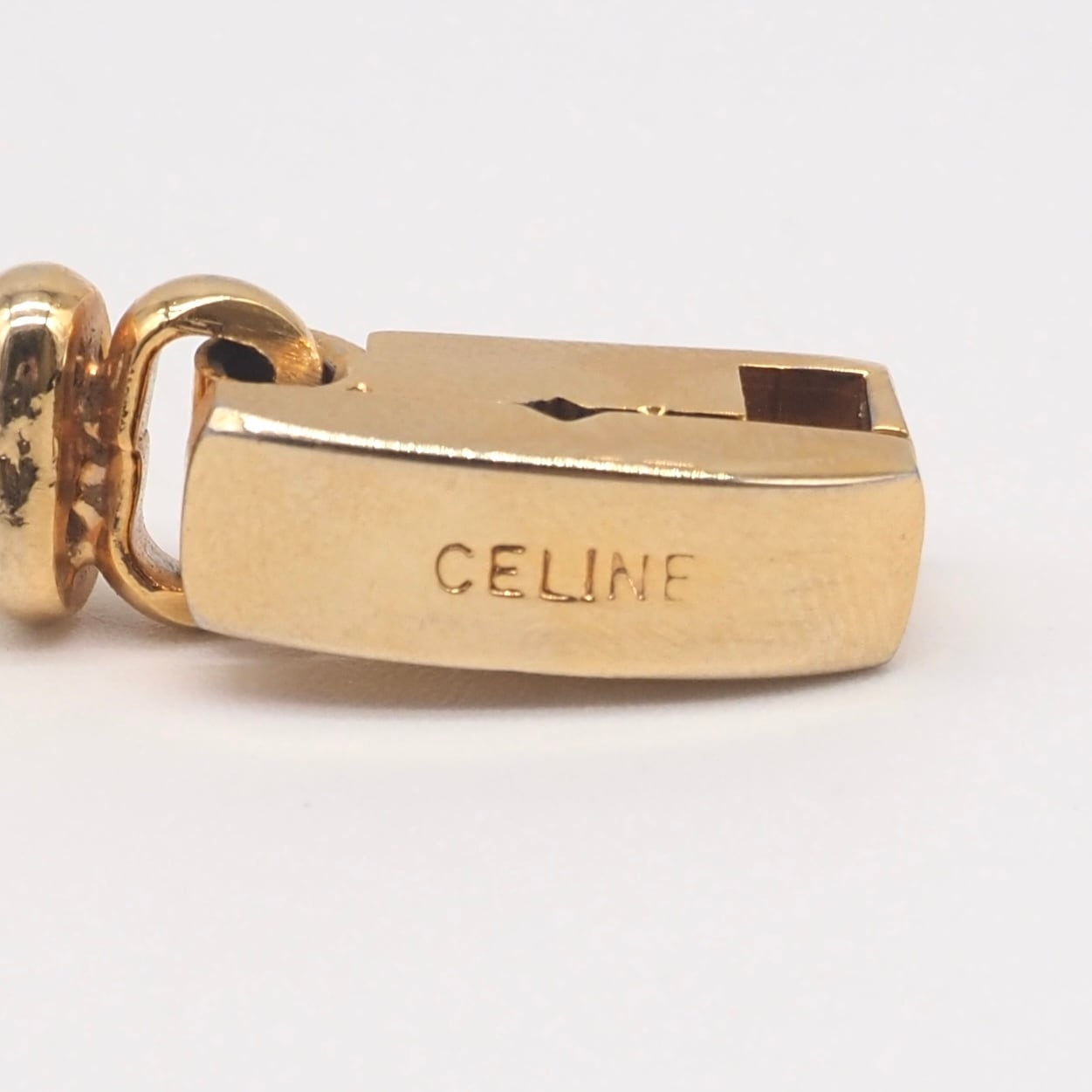 CELINE ヴィンテージ マカダム ブレスレット ゴールド GP セリーヌ