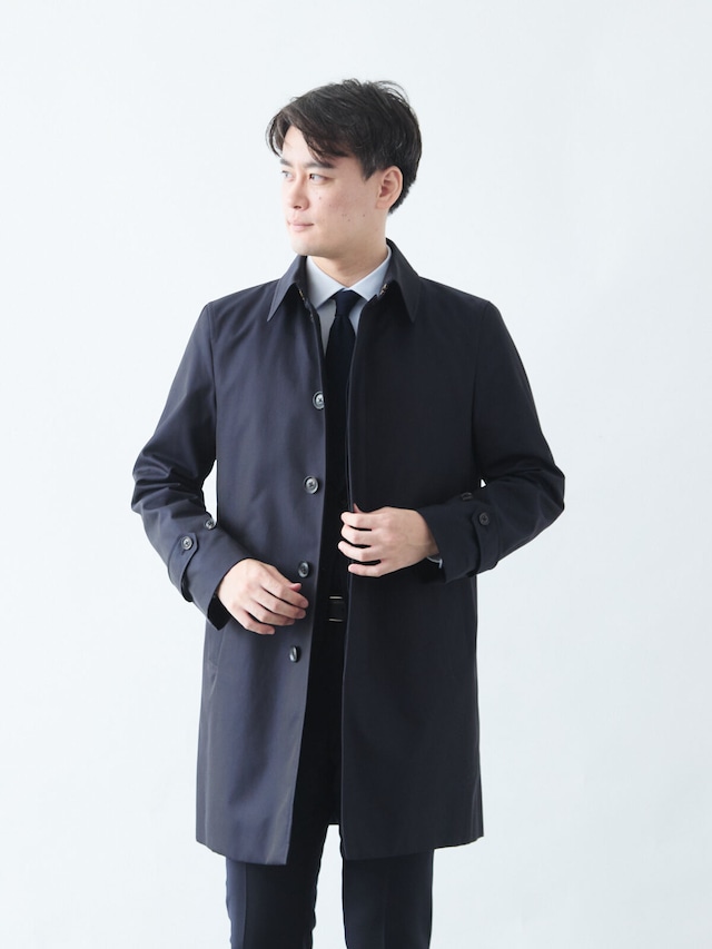 The Craftmans 超高密度GIZAギャバジンステンカラー/ネイビー