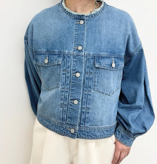 QTUME 8オンスデニム　バレルレッグデニム