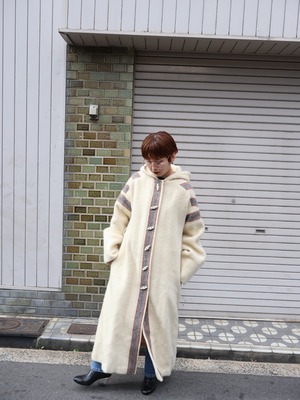 60〜70s made in Uruguay long coat【1884】