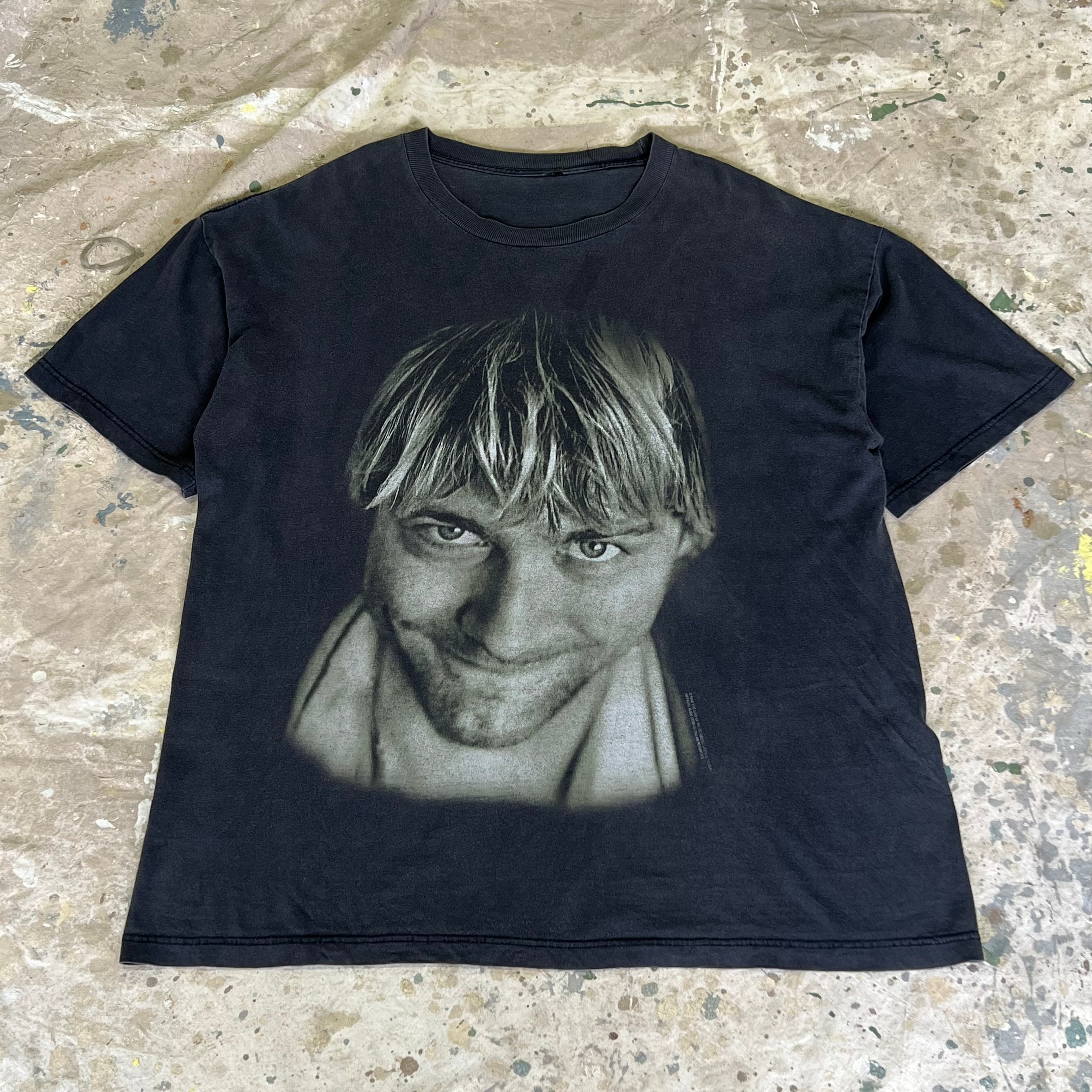 メンズ 【スペシャルフェード】XL NIRVANA Kurt Cobain Tシャツ