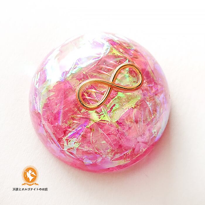 癒しのオルゴナイト❤️インカローズ＋ピンクトルマリンのハート型♡