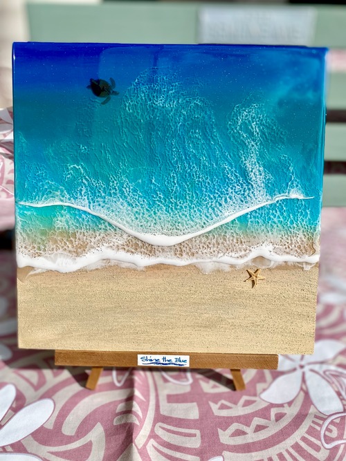 オーシャンレジンアートパネル