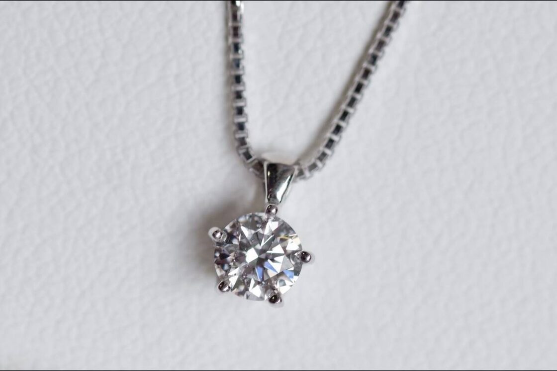 Pt 三越 VANADIS ダイヤモンド 0.25ct ネックレス 1粒 プラチナ 