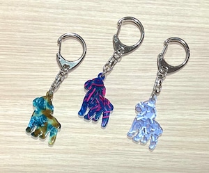 DOGキーホルダー★トイプードル【メガネ産地福井~メガネ素材で作ったアクセサリー】