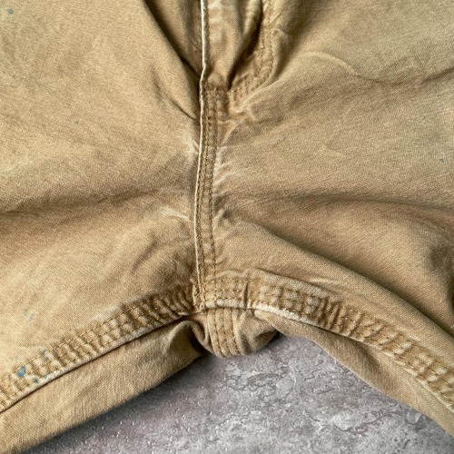 襤褸 USA生地製 ブラウン ダブルニー Carhartt B136 36×30 詳細写真7