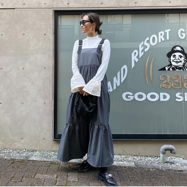 【即納】Tiered jumper skirt【DT23100601】