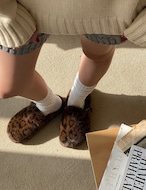 【新作5%OFF・3日間】Fur-Clog Sandal Shoes_2colors