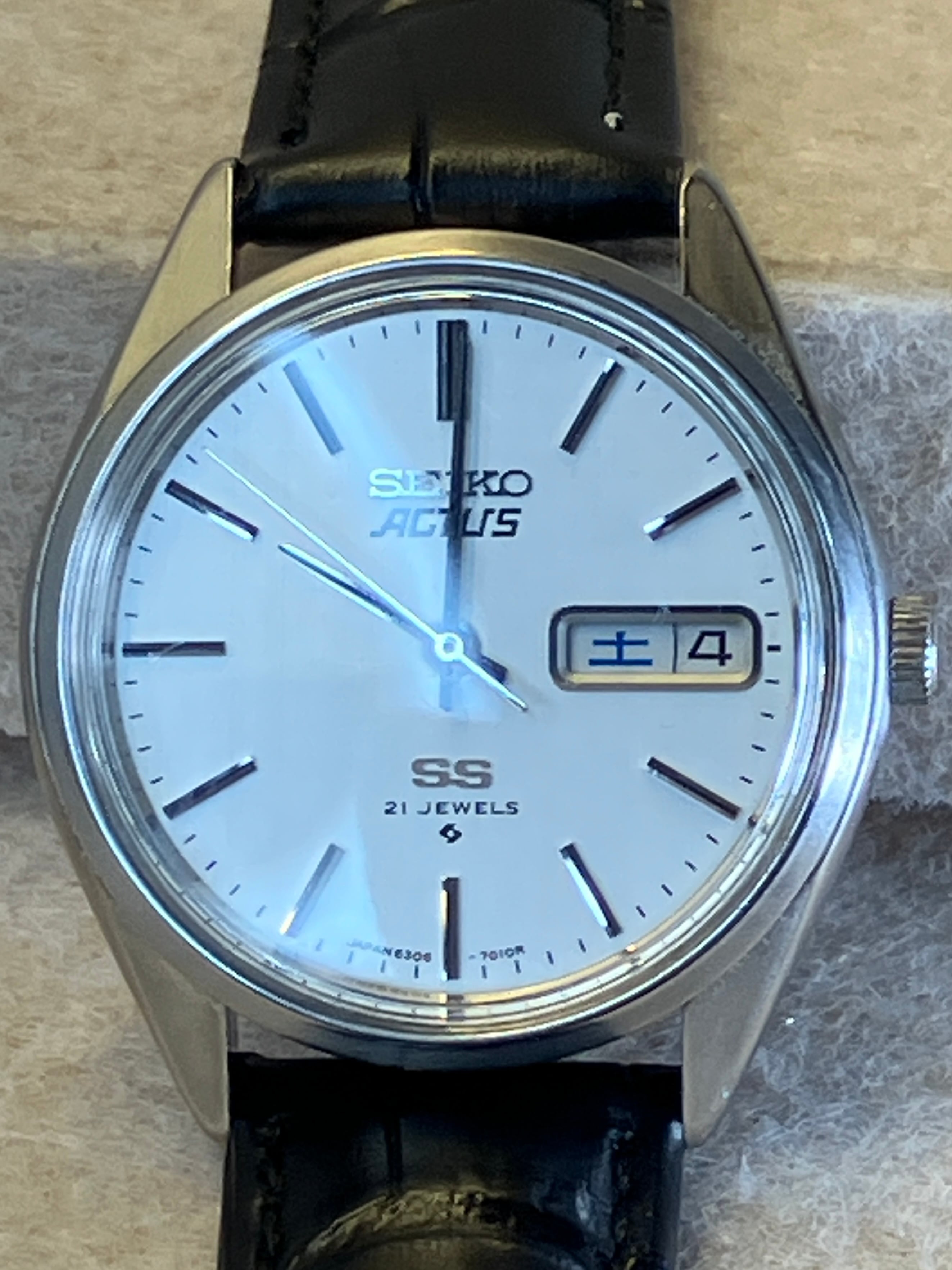 1973年11月製】SEIKO 5 ACTUS 6106-7690／自動巻き 緑文字盤 ｜販売中