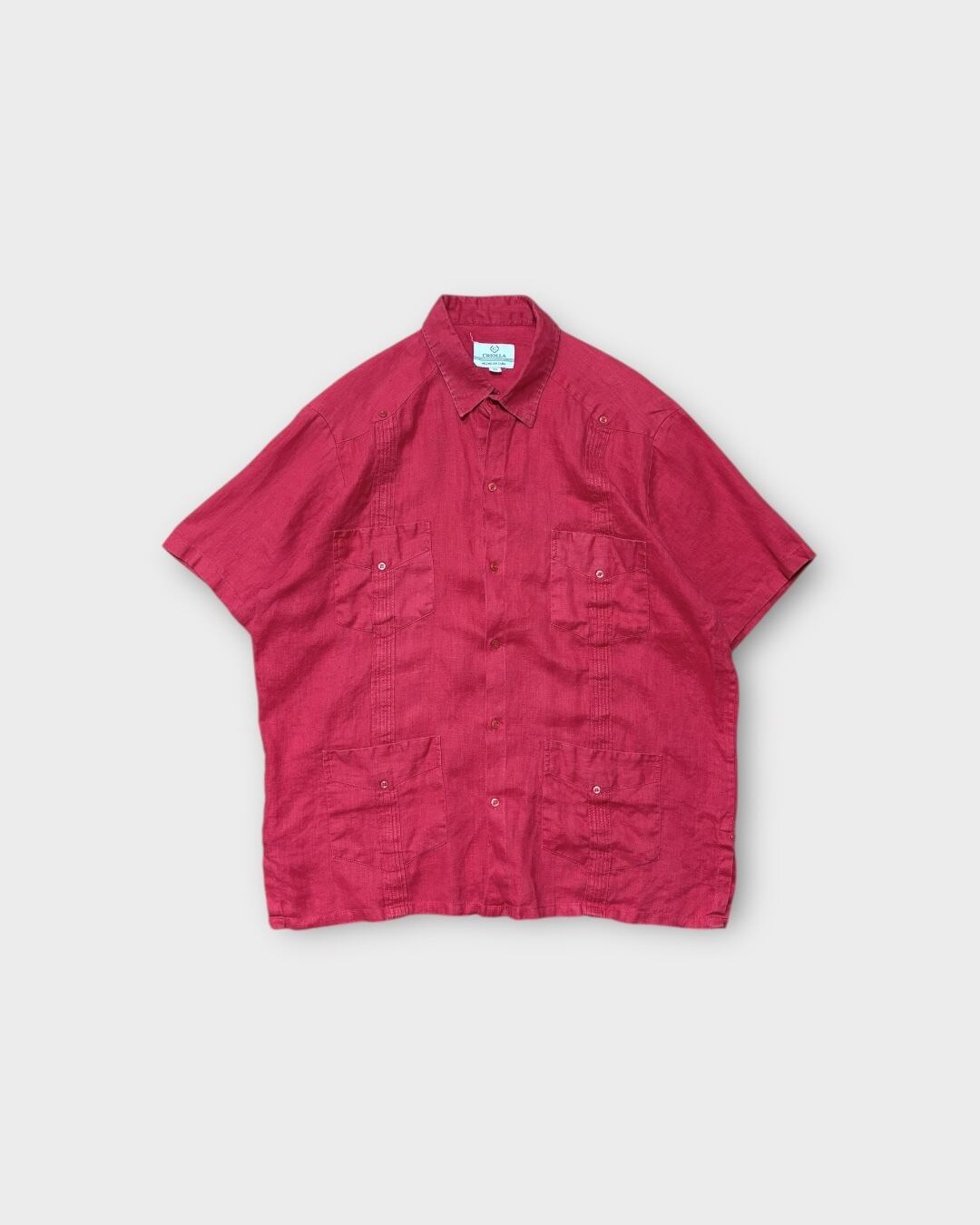 【Used】“CRIOLLA” Linen Cuba Shirt - Made in Cuba